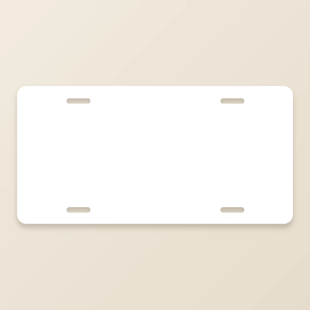 Custom Photo & Text License Plate