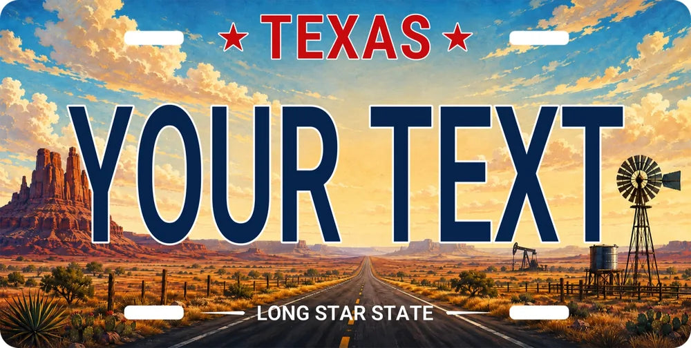 50-State Custom License Plate