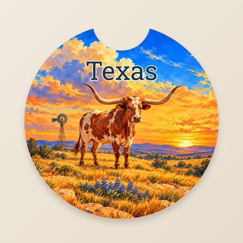 50-State Custom Car Coasters — Set of 2 — front · current design preview