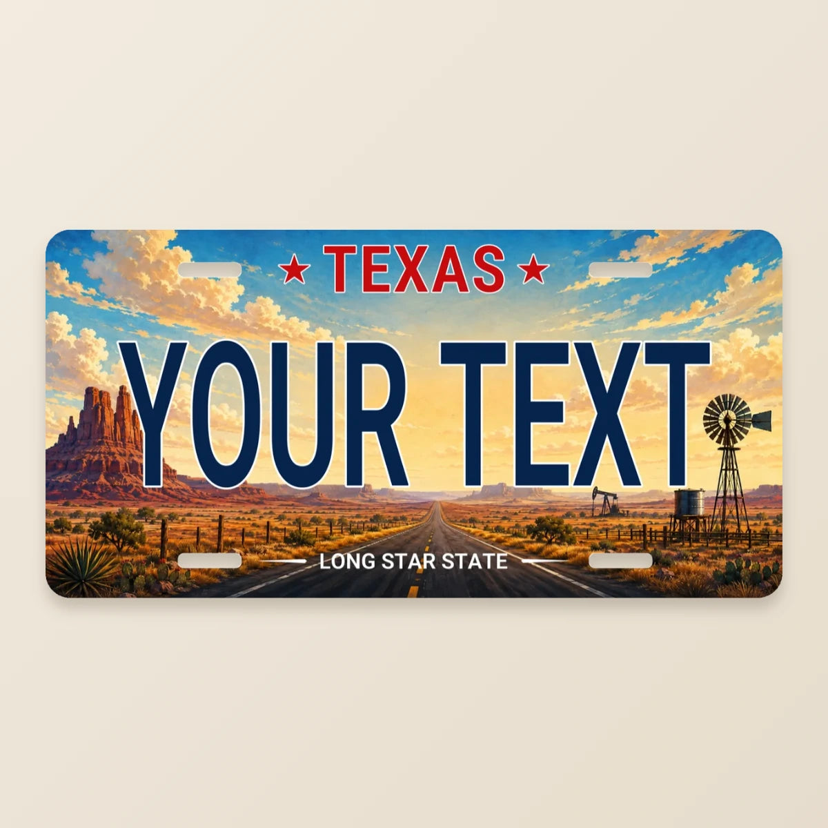 50-State Custom License Plate — Your Design · current design preview