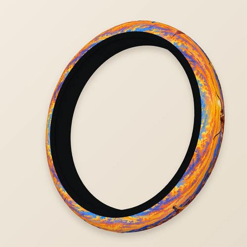 Texas Steering Wheel Cover — Angled Design View