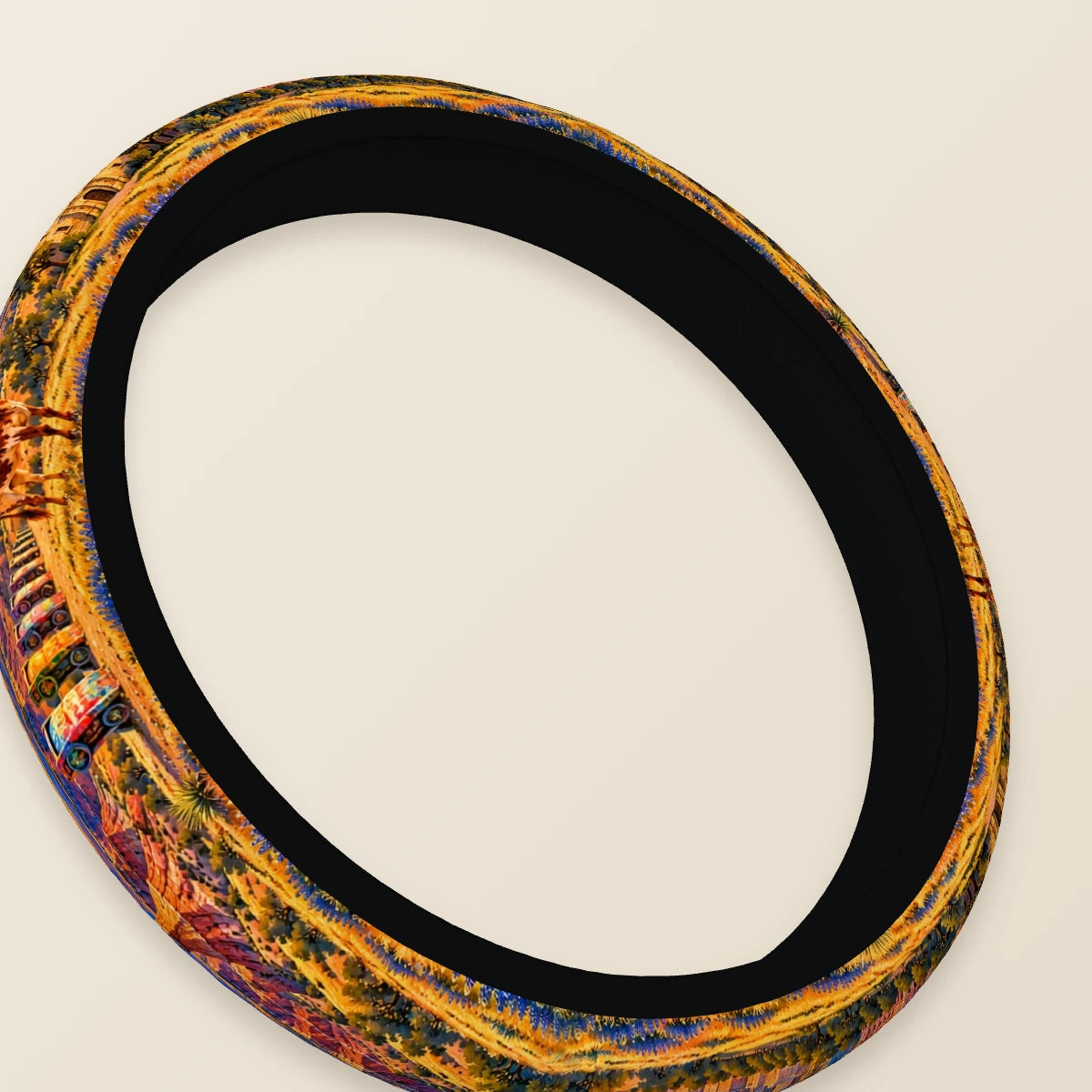 Texas Steering Wheel Cover — Seam View